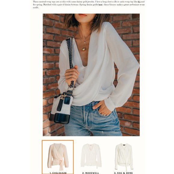 NEW Chealsea28 | Peachy pink wrap blouse Small - Picture 15 of 15